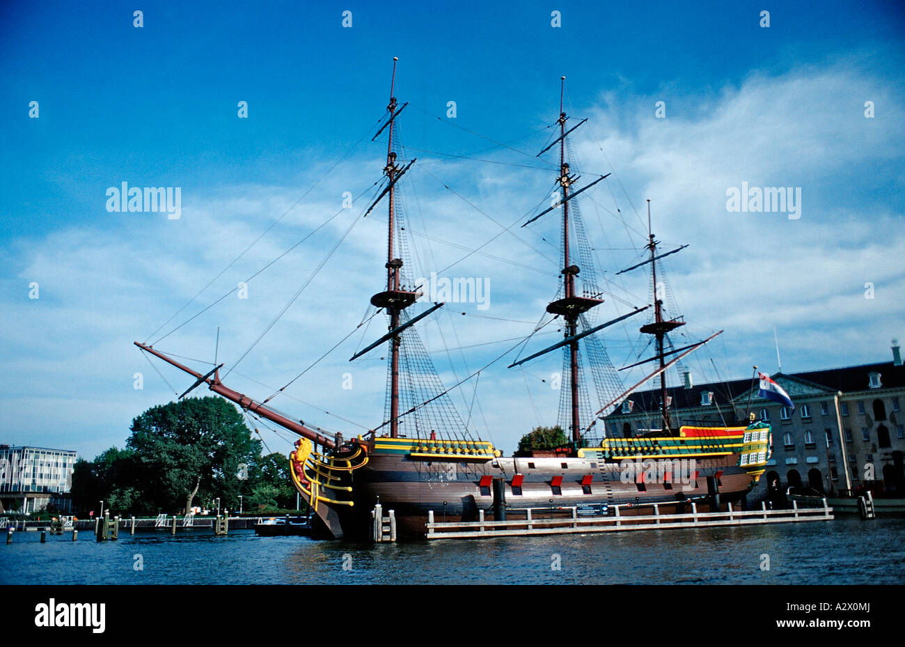 Sailing ship Amsterdam The Netherlands Holland Amsterdam Stock Photo