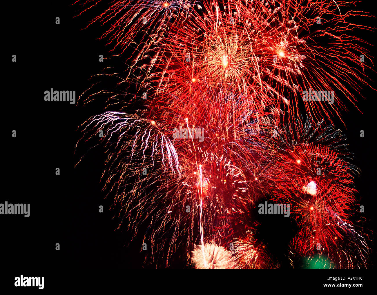 Entertainment. Fireworks display Stock Photo Alamy