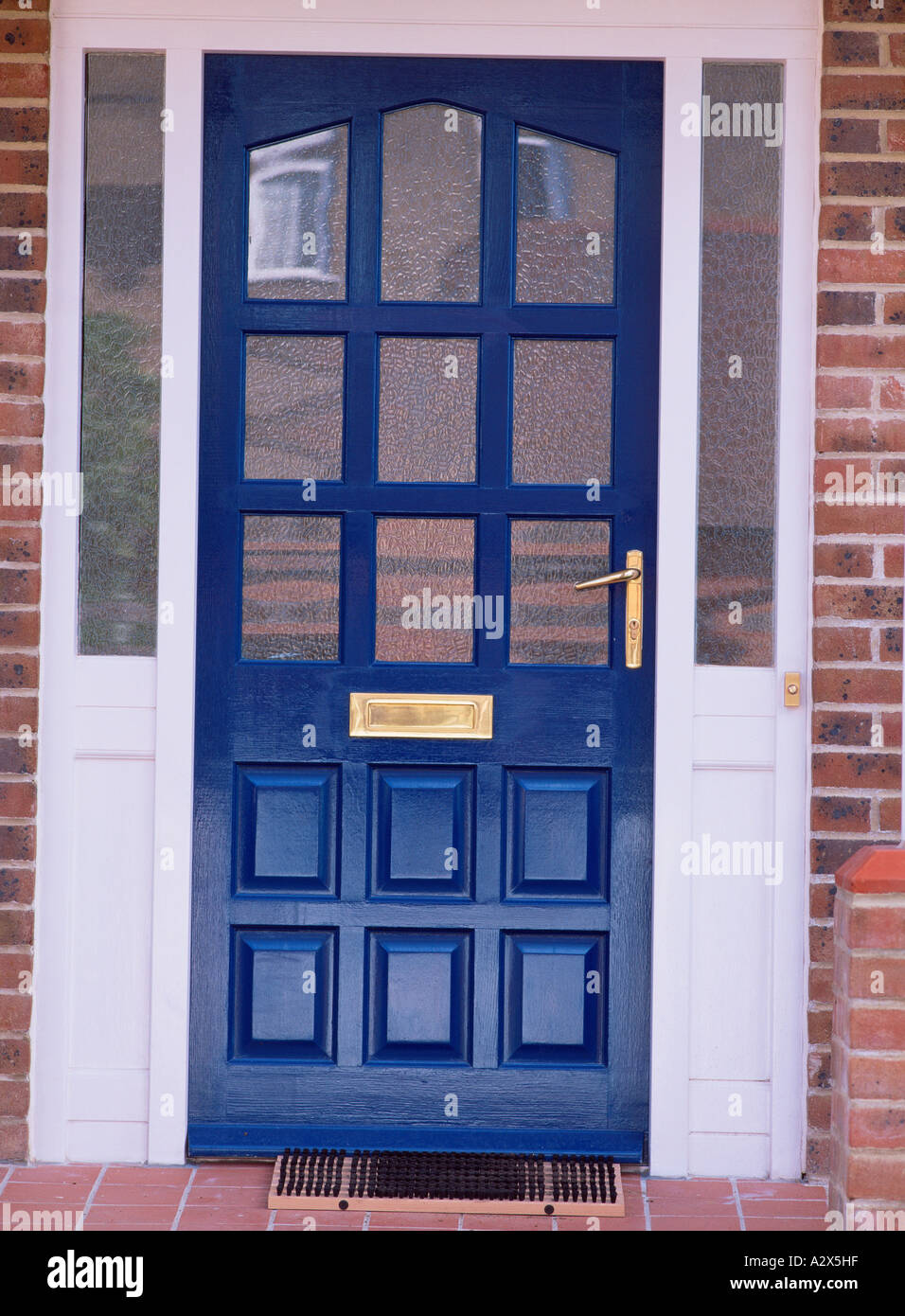 Front door of house. Stock Photo
