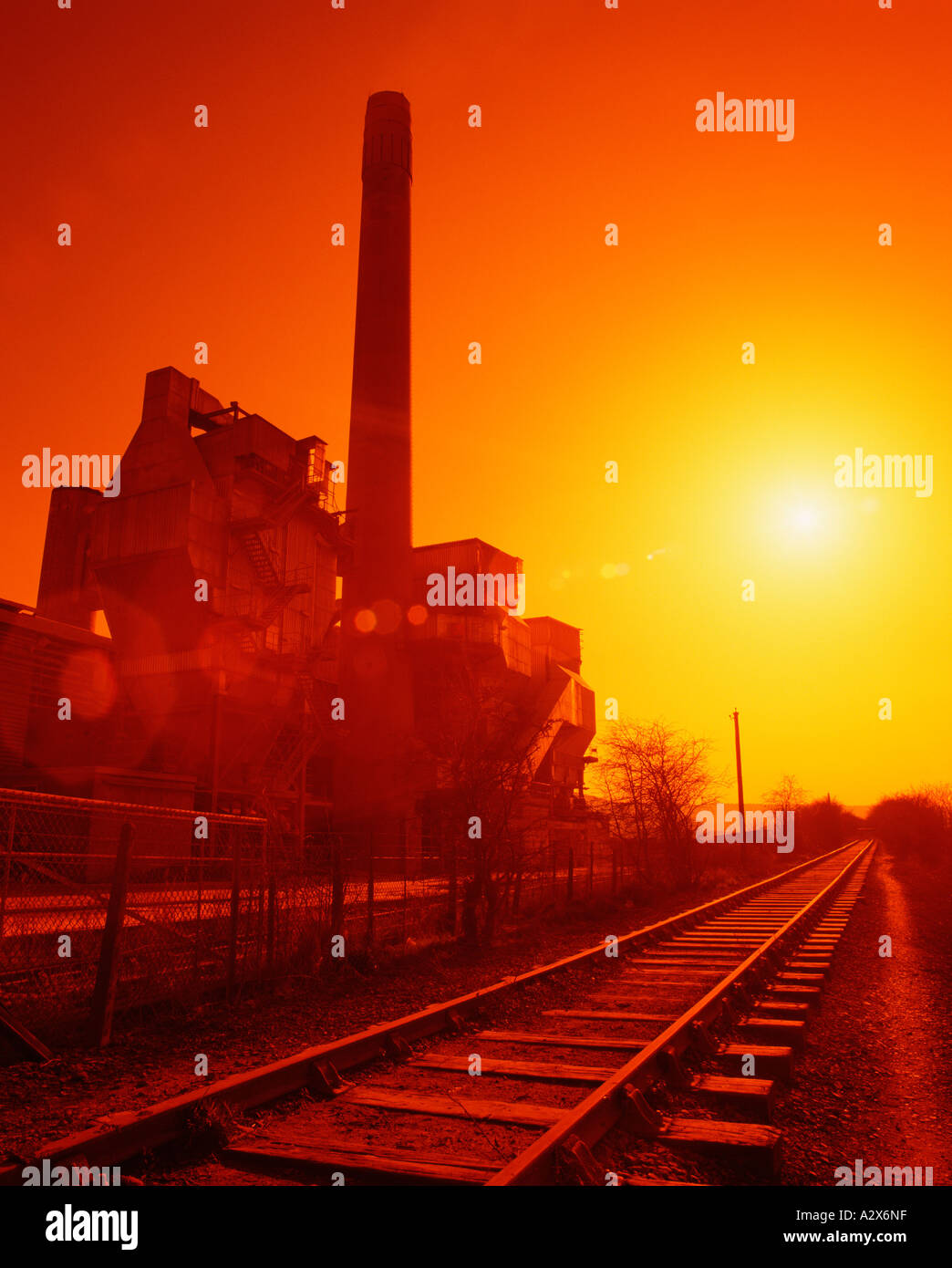 Industry. Chinnor cement works Stock Photo