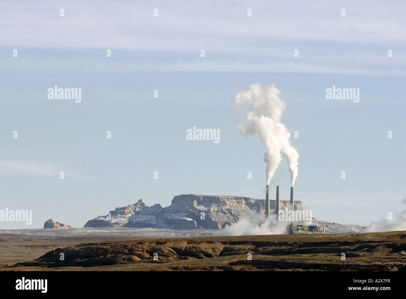 The coal fired Navajo Generating Station a power plant producing