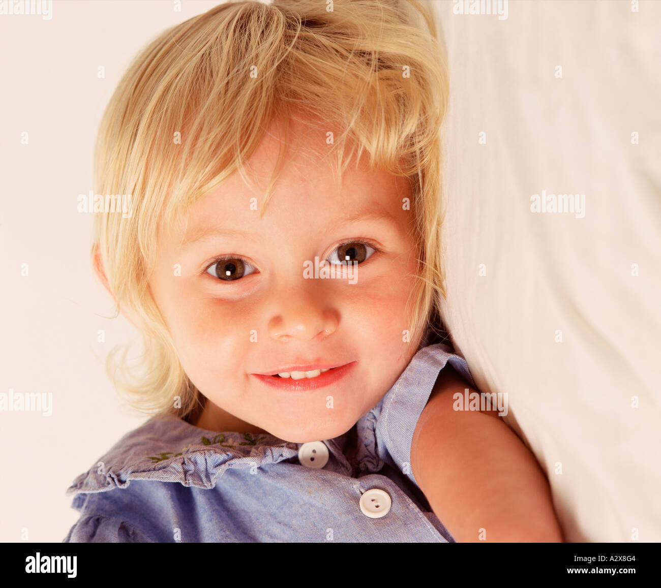 Children Girl Indoors Stock Photo