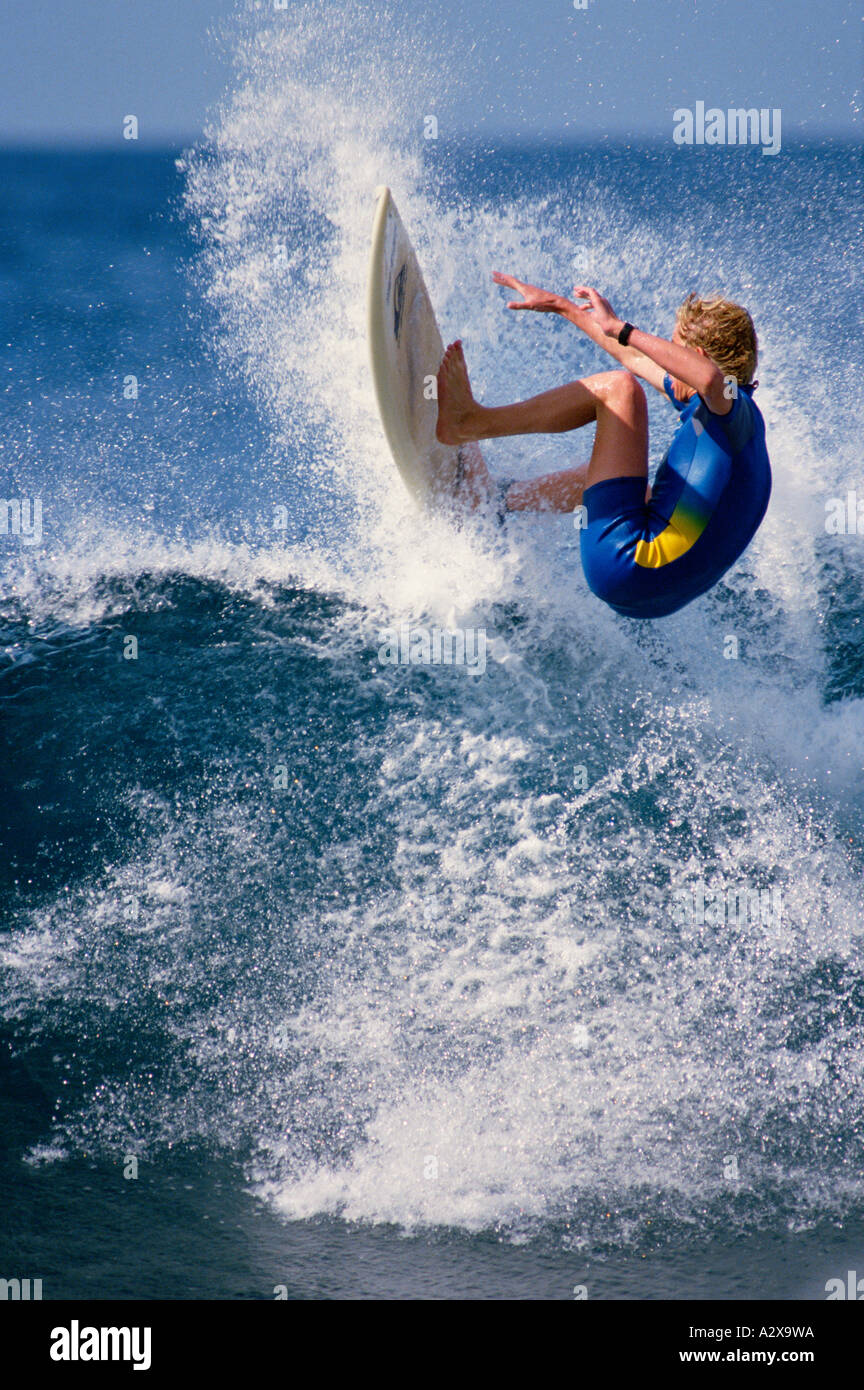 Surfing man. Stock Photo