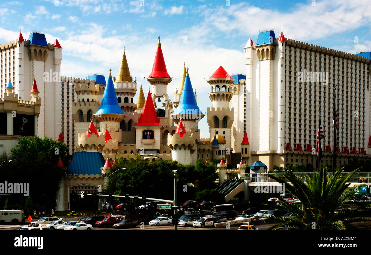 Excalibur Hotel, Las Vegas Stock Photo