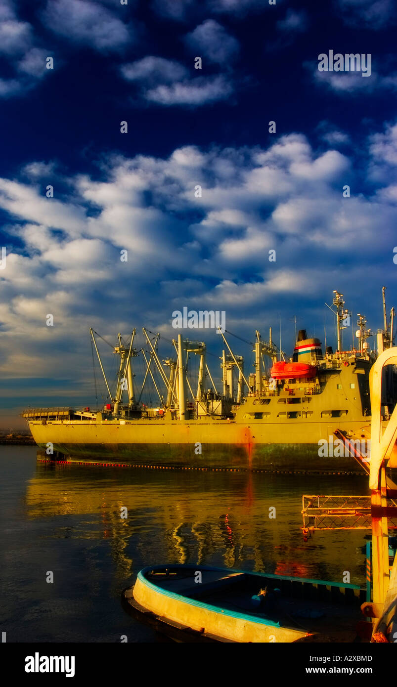 Mothballed ships, Alameda Point, California Stock Photo