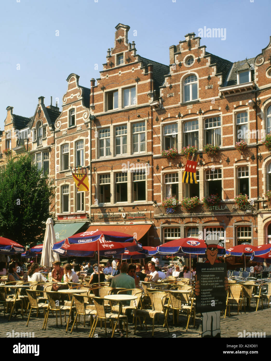 Belgium Leuven Old market Stock Photo