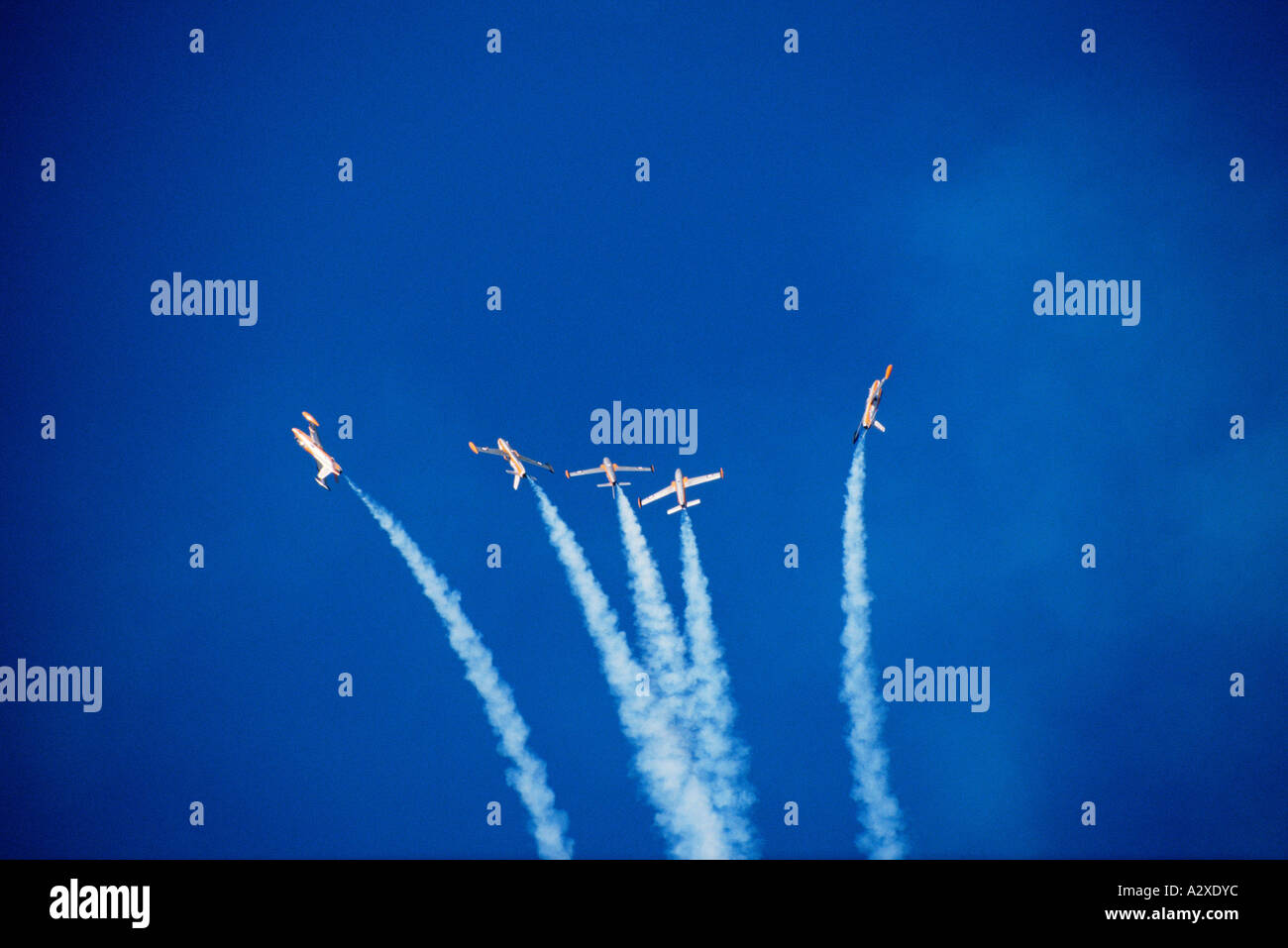 Royal Australian Air Force Aerobatics display team. The Roulettes Stock Photo Alamy