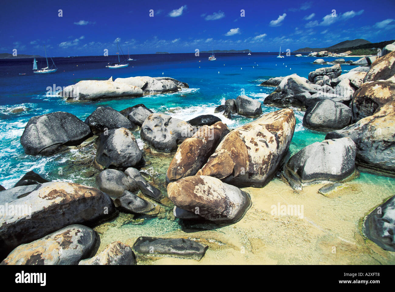 CARIBBEAN BRITISH VIRGIN ISLANDS THE BATHS VIRGIN GORDA Stock Photo - Alamy