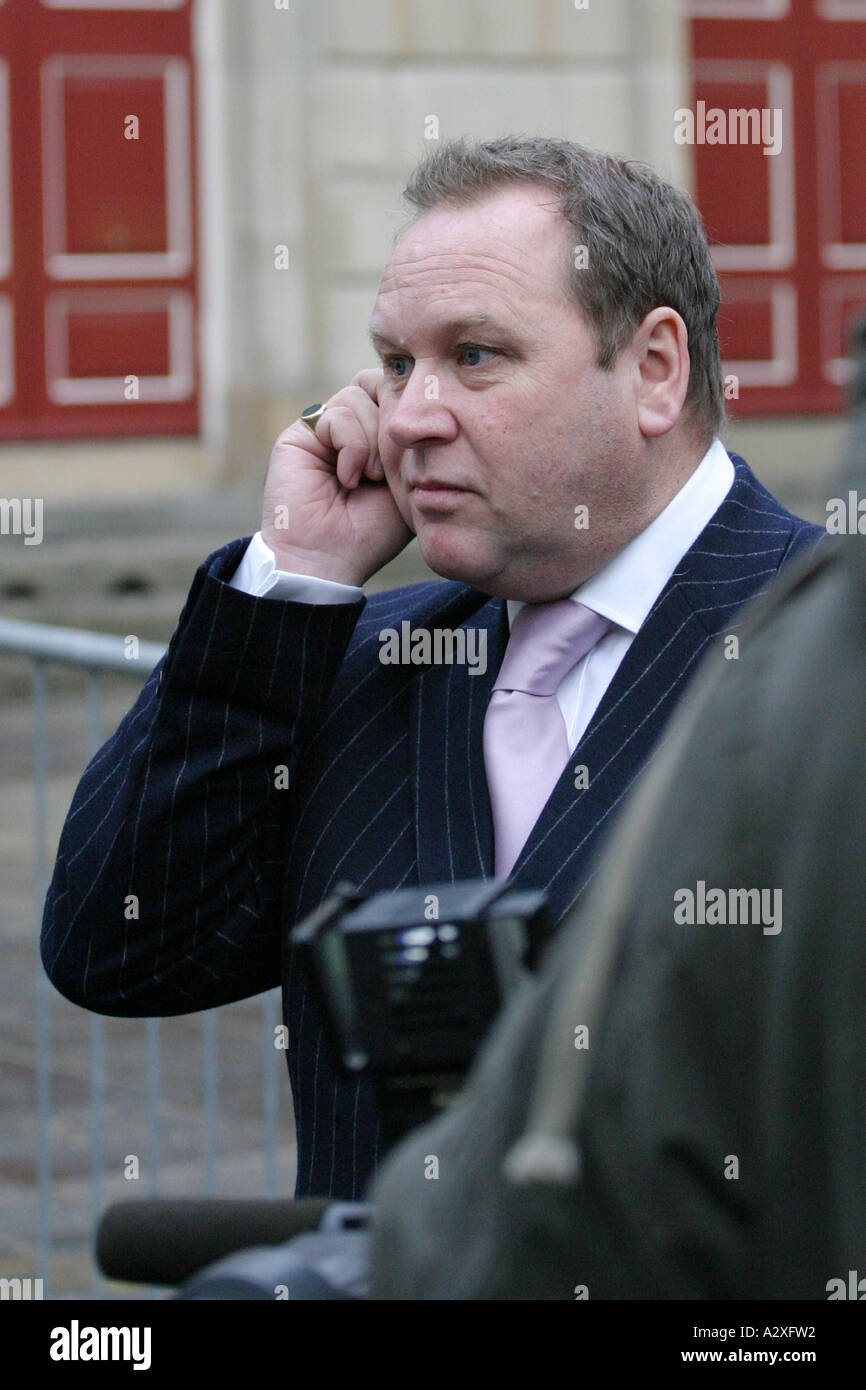 Elton John's agent at his Civil Partnership held at the Guild Hall