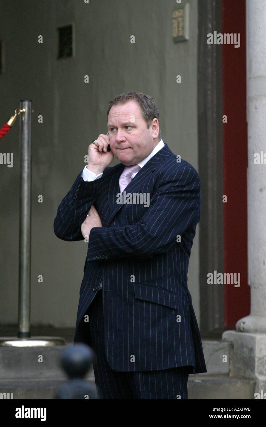 Elton John's agent at his Civil Partnership held at the Guild Hall