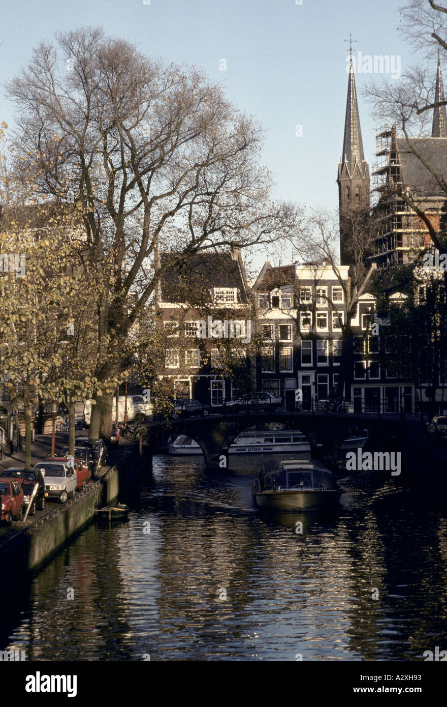 canal scene in amsterdam Stock Photo - Alamy