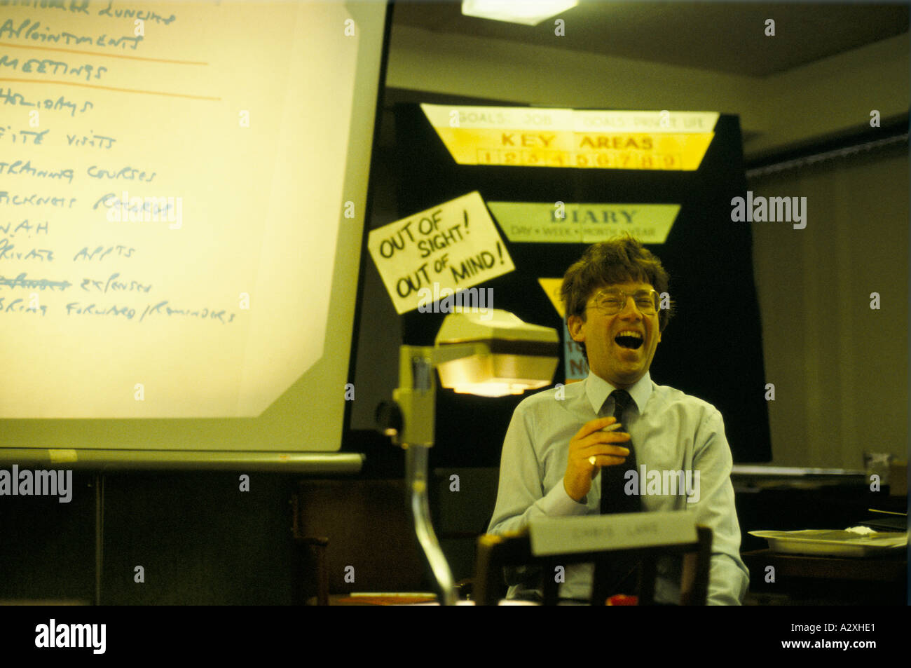 office management class Stock Photo