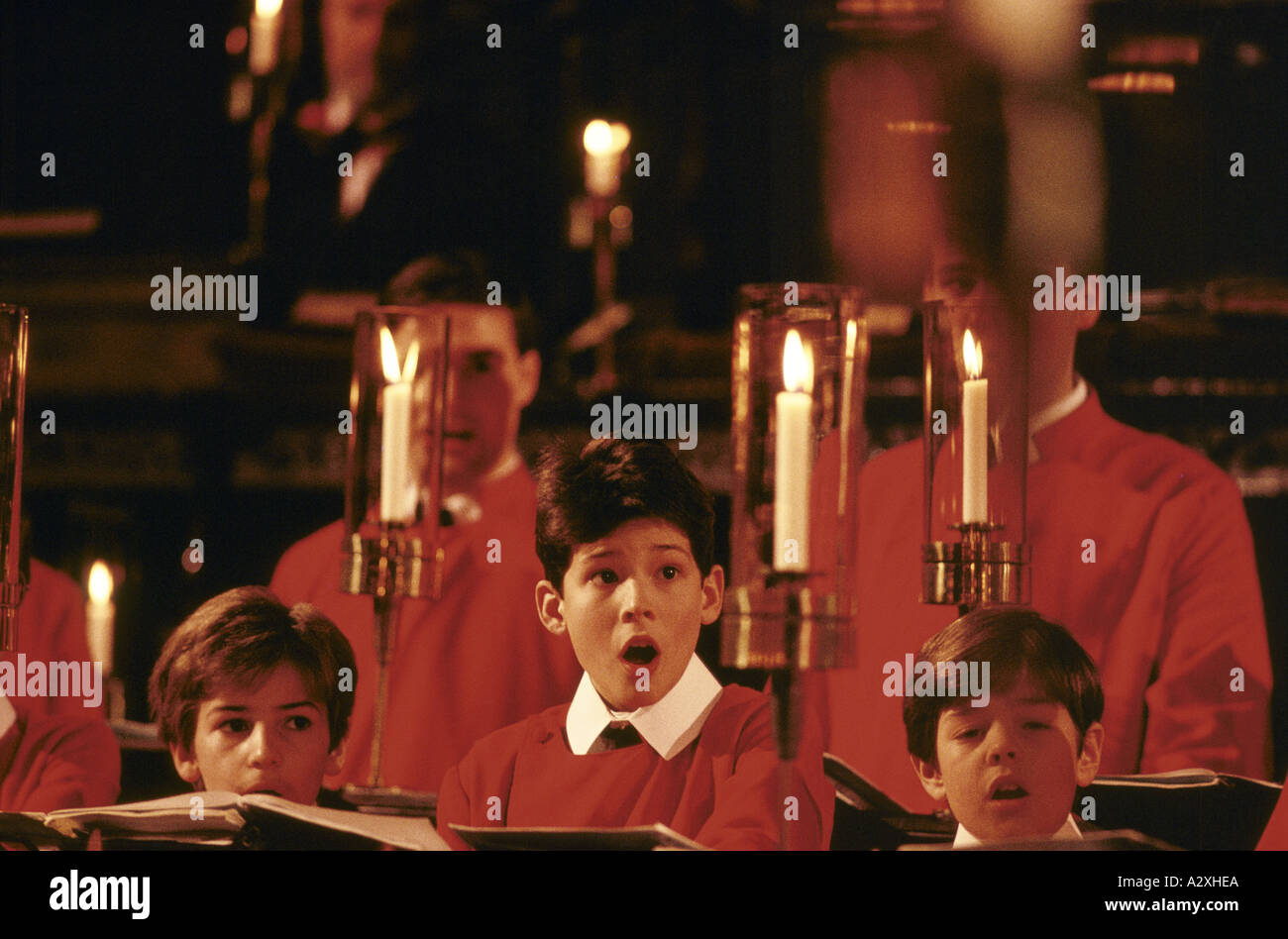 choir boys at kings college choir Stock Photo Alamy