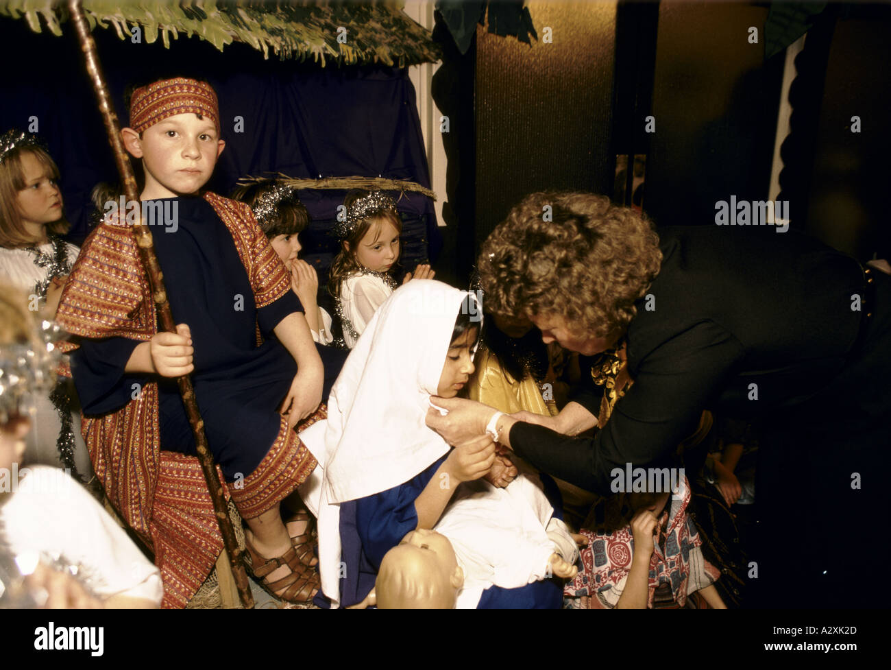 primary school nativity play Stock Photo Alamy