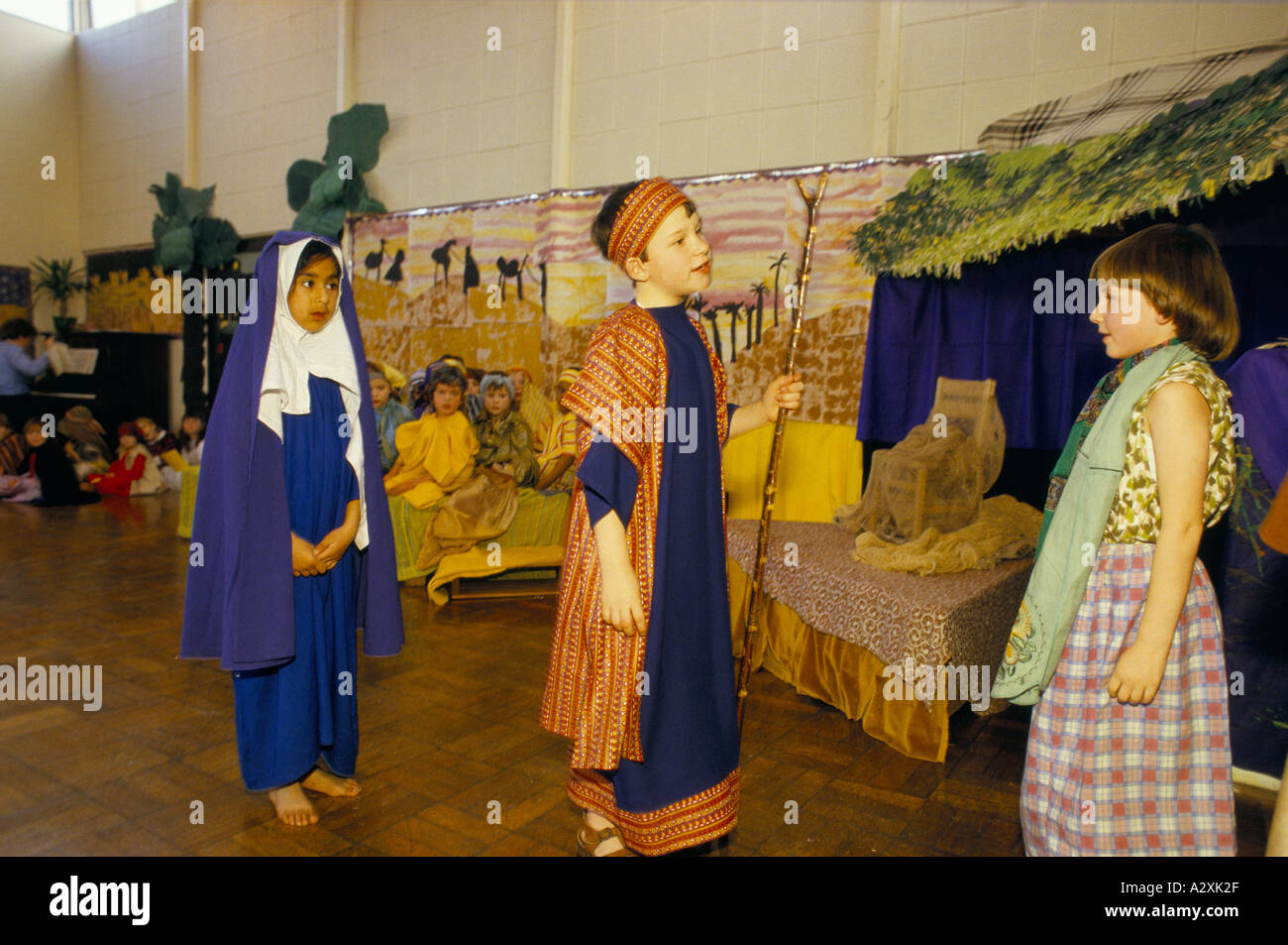 primary school nativity play Stock Photo Alamy