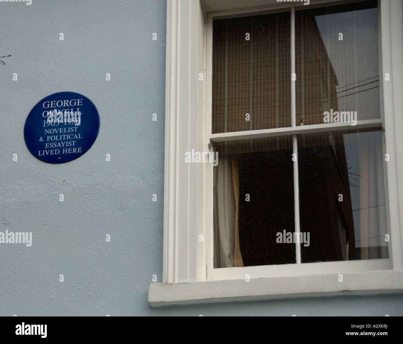 The house in Portobello Road where Orwell lived in 1927 Stock