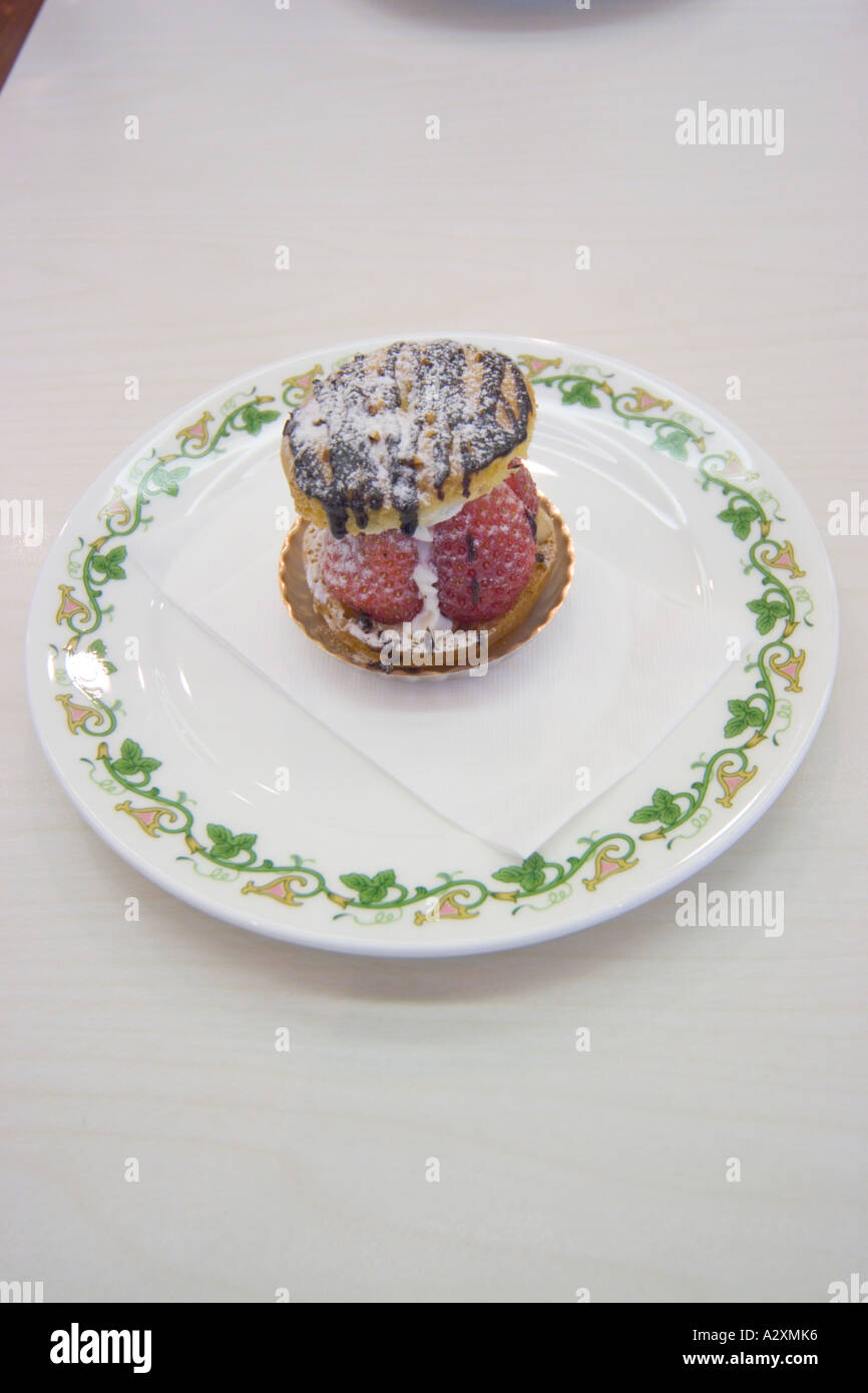 Tokyo Japan Afternoon tea cream cake Stock Photo Alamy