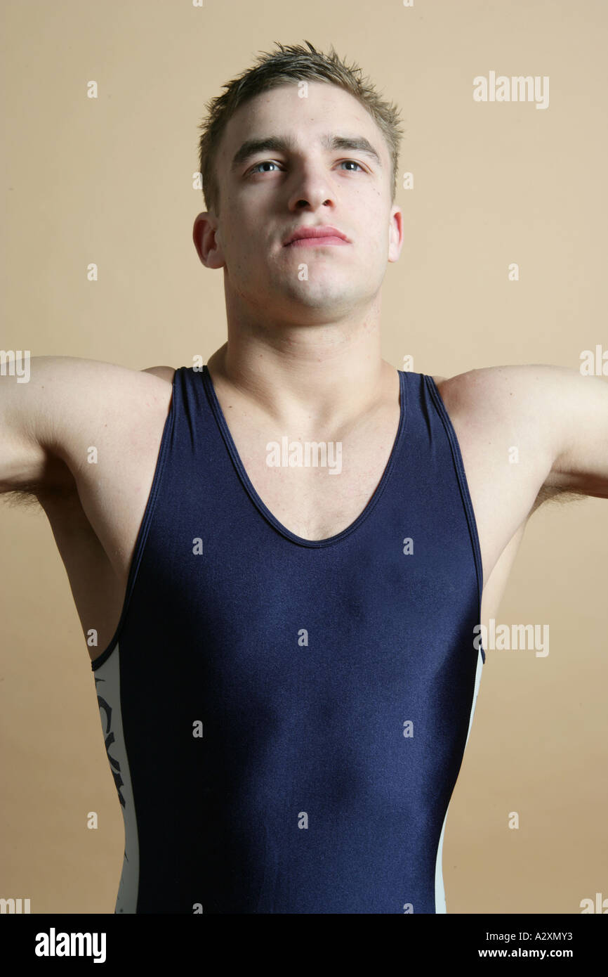 Male gymnast leotard olympics strength power hires stock photography