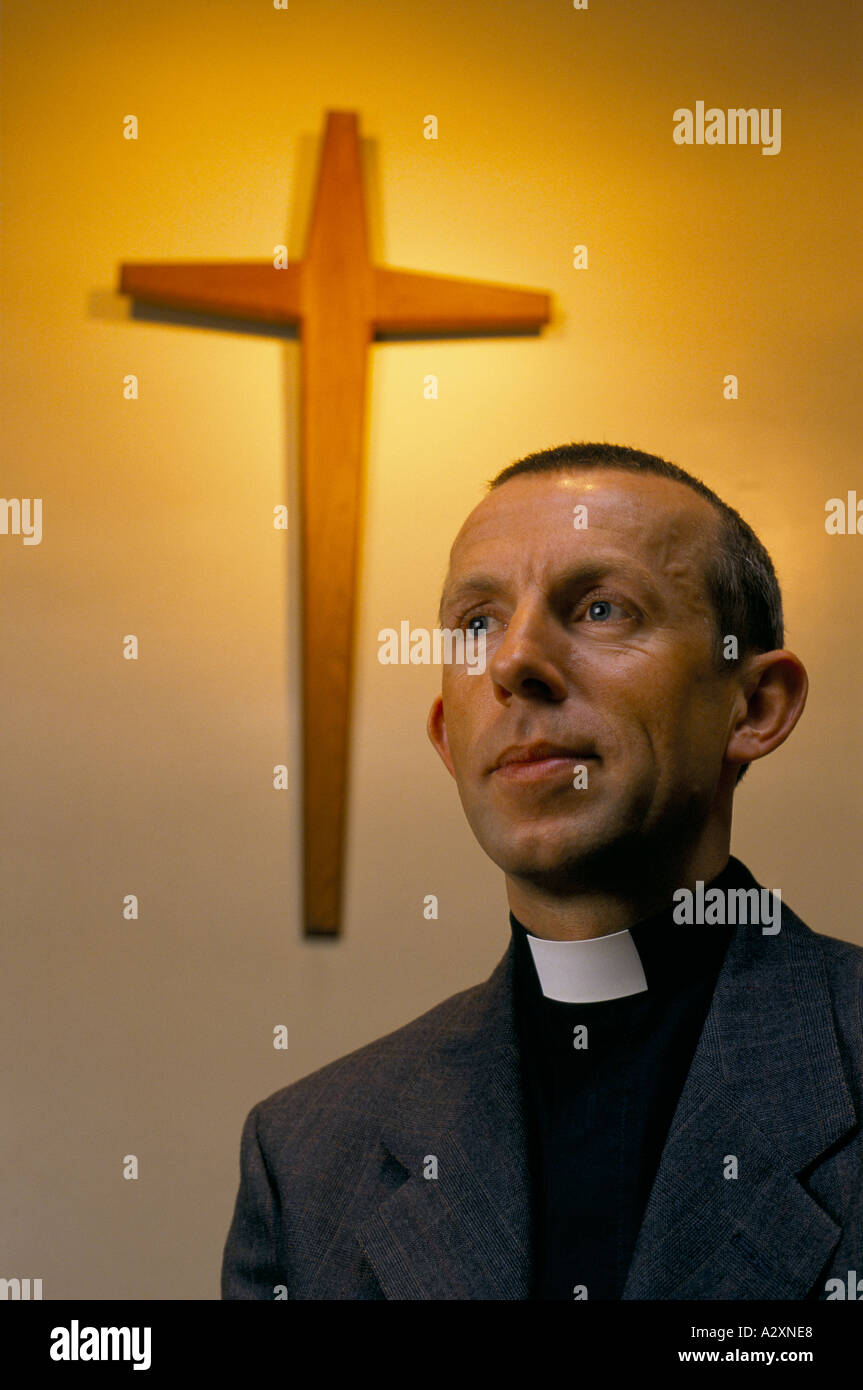 martin hazel gay priest of the united reformed church london Stock Photo