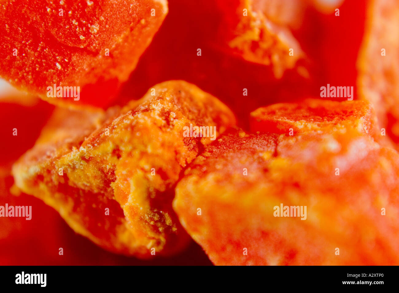 Dried Papaya Chunks Stock Photo Alamy