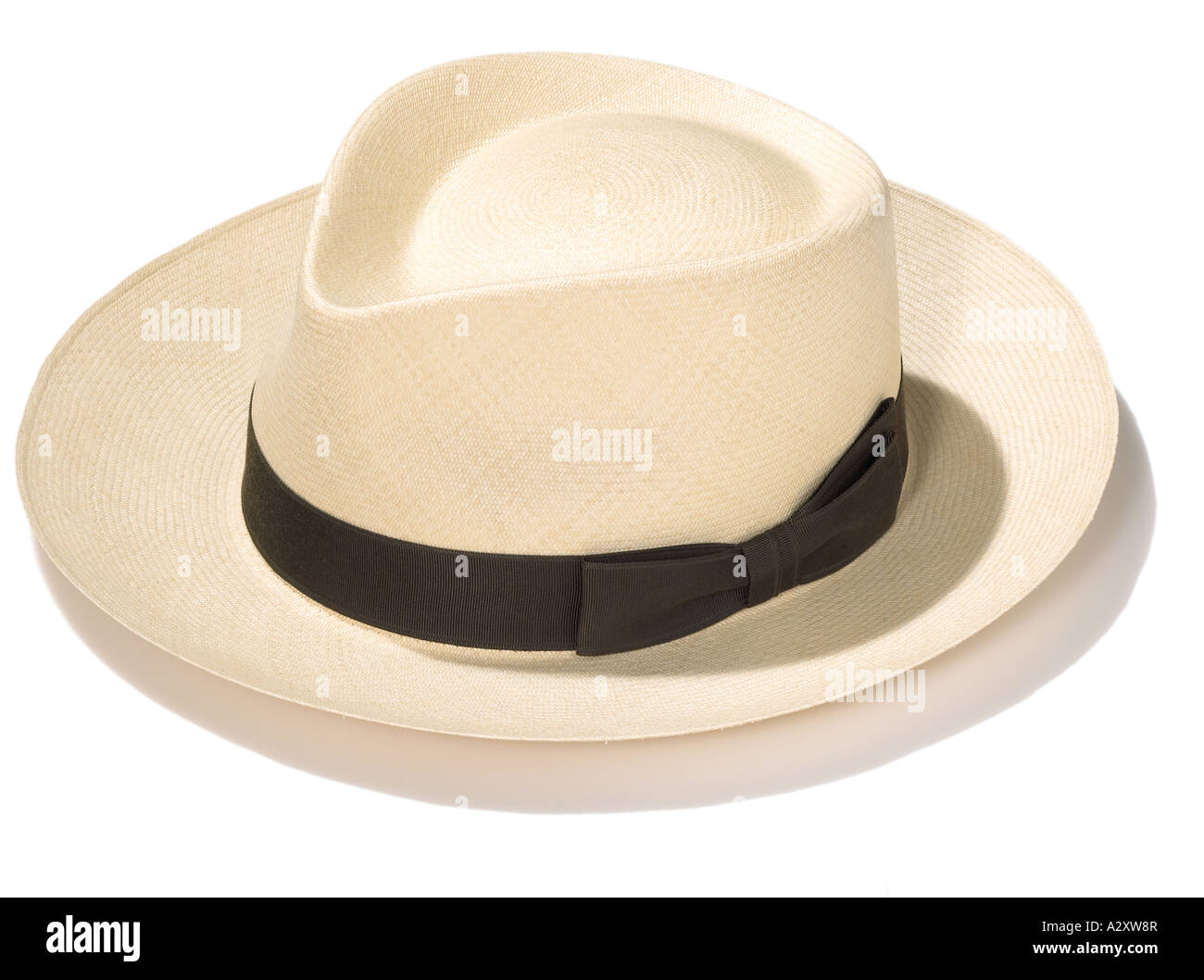 Panama hat on white Stock Photo