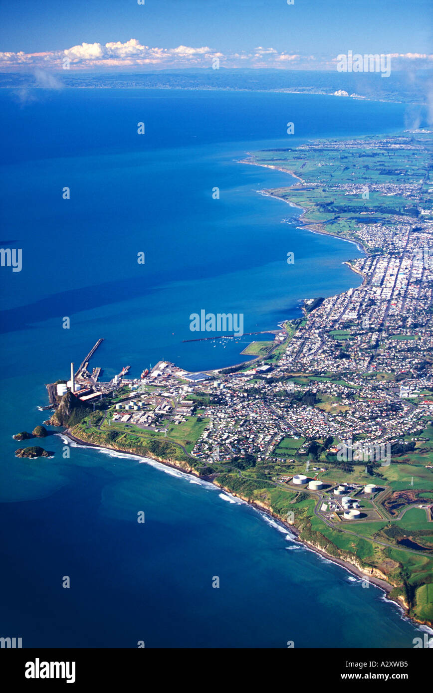 New Plymouth Taranaki North Island New Zealand aerial Stock Photo Alamy
