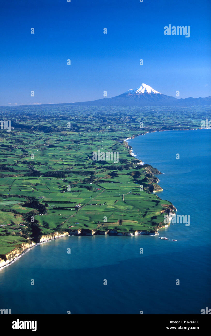 Coast North East of New Plymouth and Mt Taranaki Egmont North Island