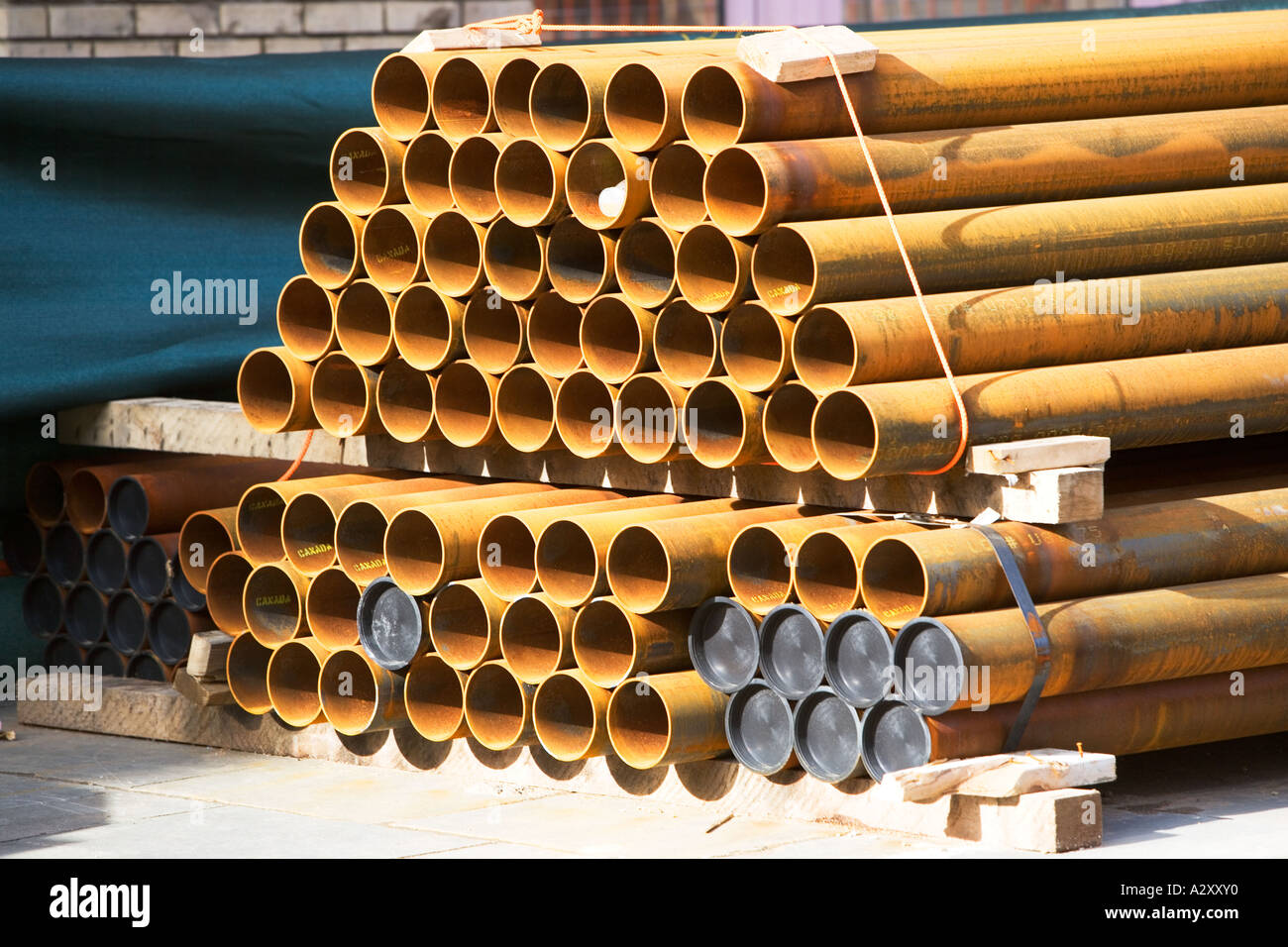WATER PIPES, REPLACEMENT Stock Photo Alamy