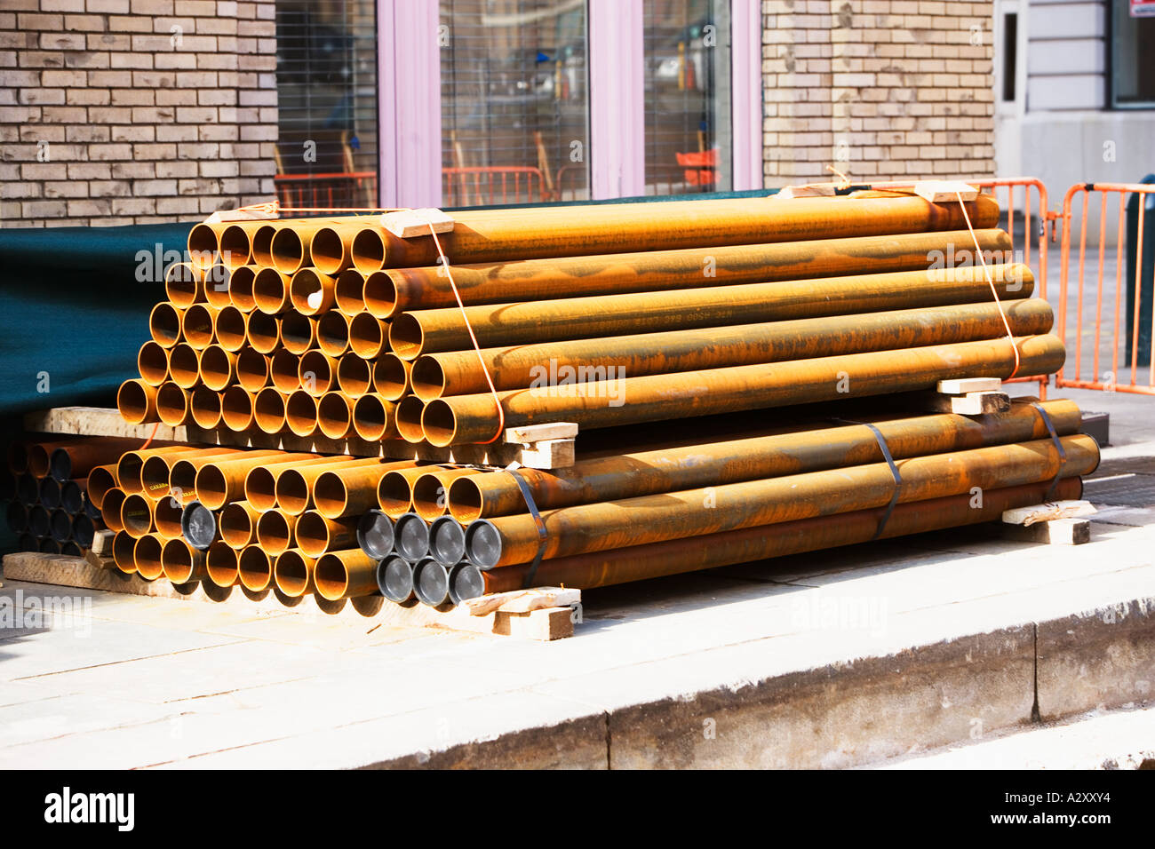 WATER PIPES, REPLACEMENT Stock Photo Alamy