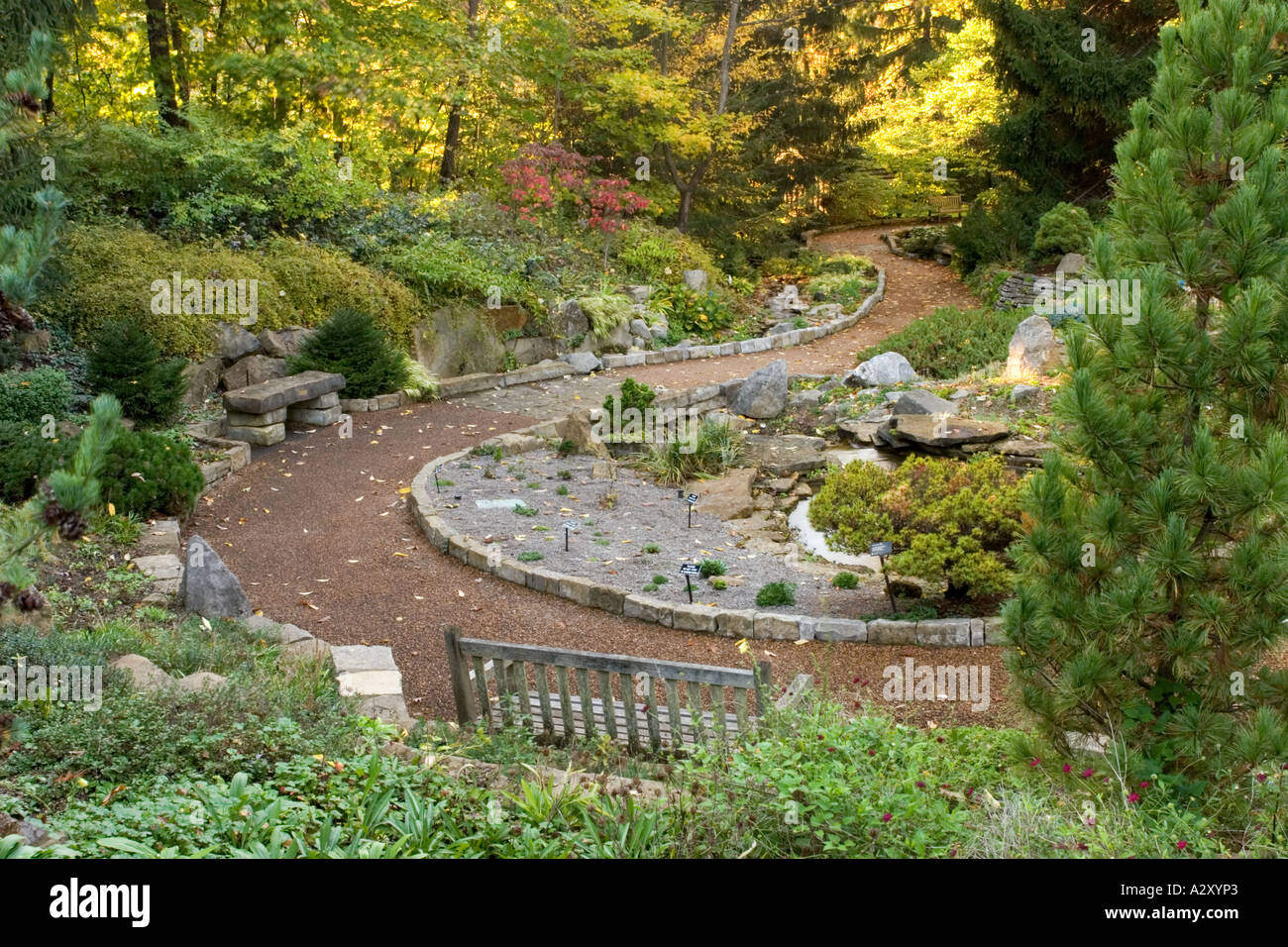 Garden path Stock Photo