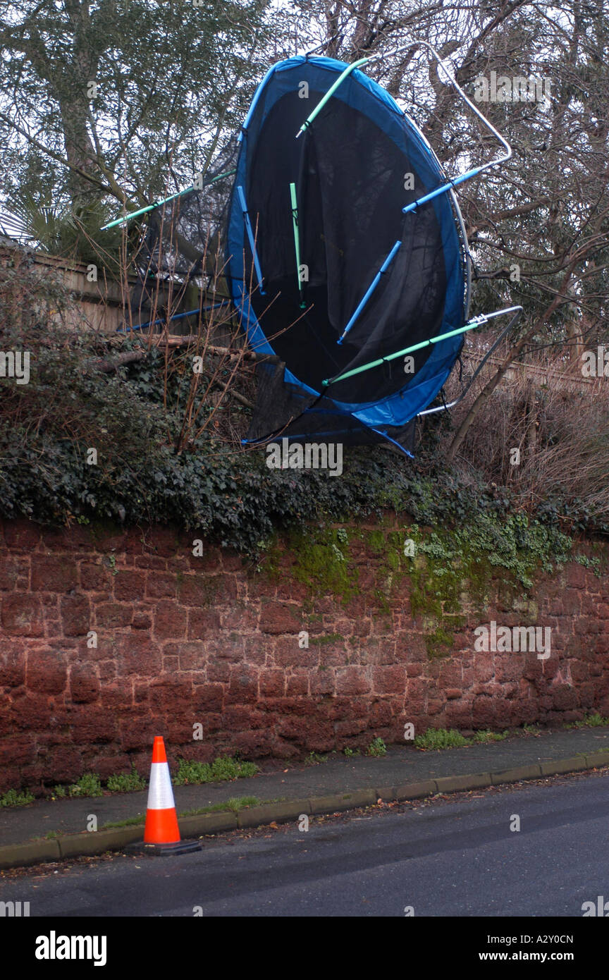Blown away by strong wind hi-res stock photography and images - Alamy