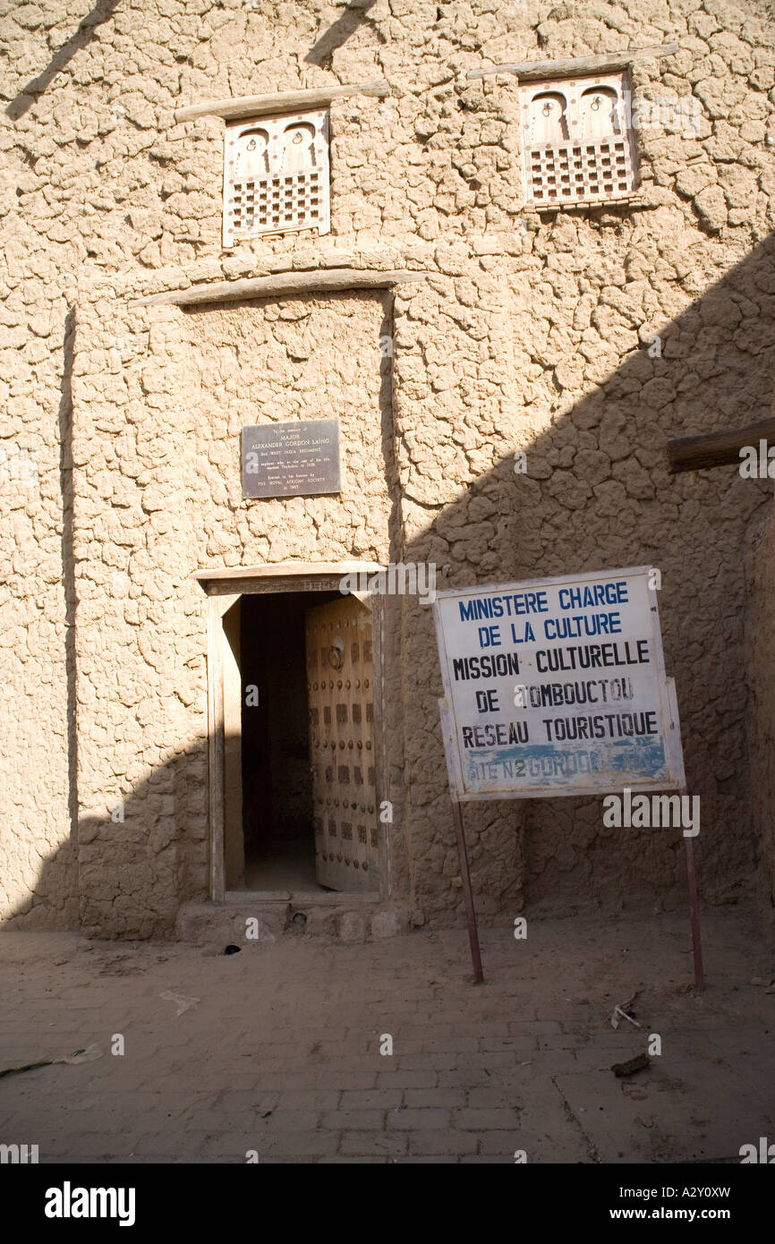 The explorer Major Alexander Gordon Laing's house in Timbuktu, Mali