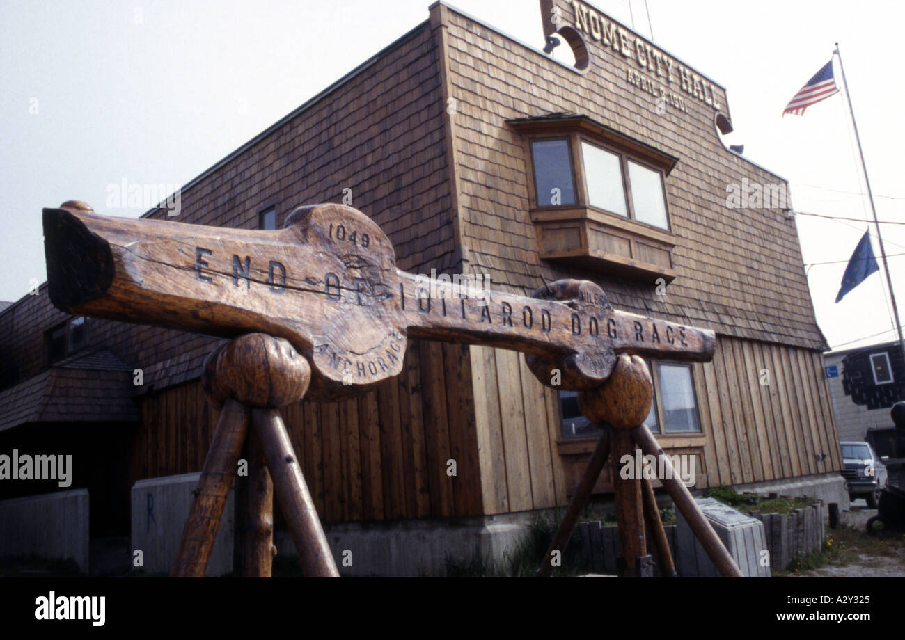 City Hall Nome Alaska Stock Photo Alamy