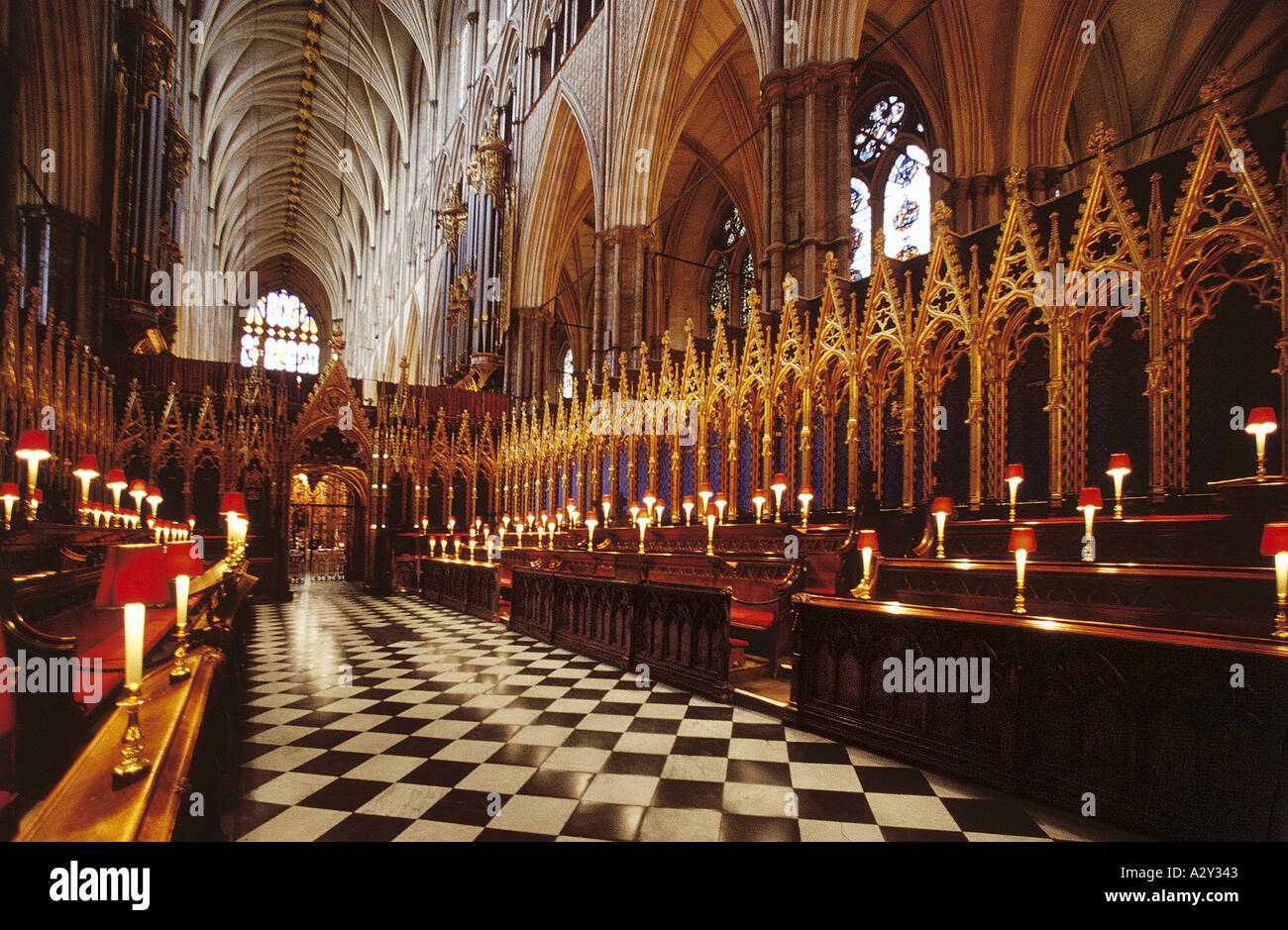 Choir Westminster Abbey London Stock Photo