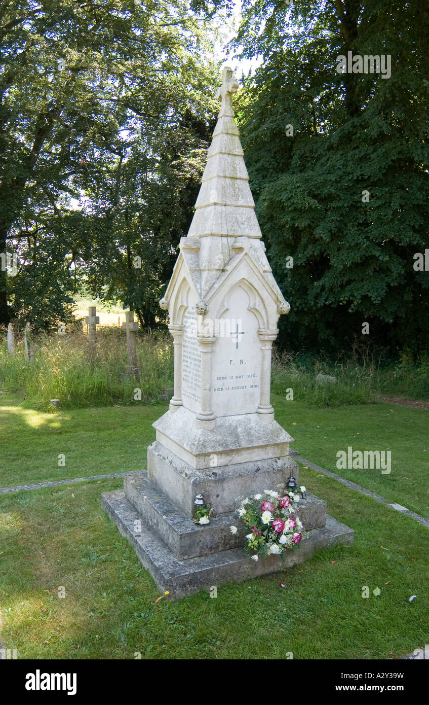 The grave of Florence Nightingale in St Margaret Church in East Wellow