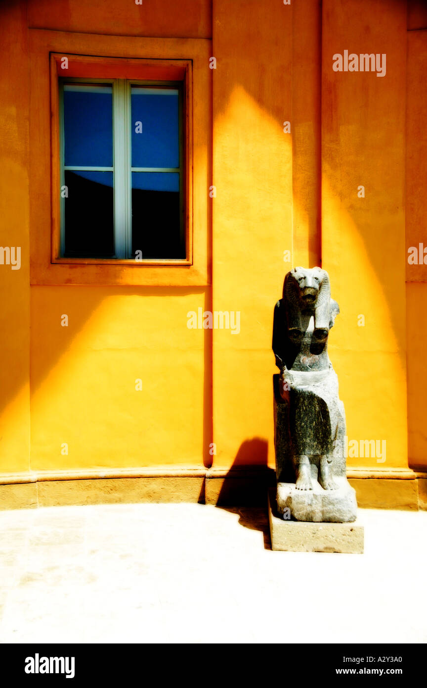 Window and statue at museum Stock Photo - Alamy