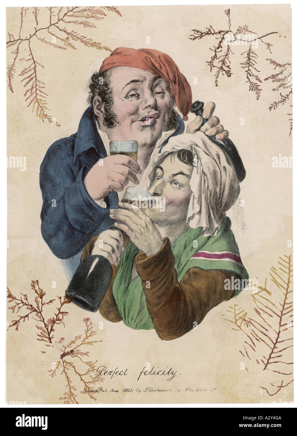 Couple Boozing 1823 Stock Photo