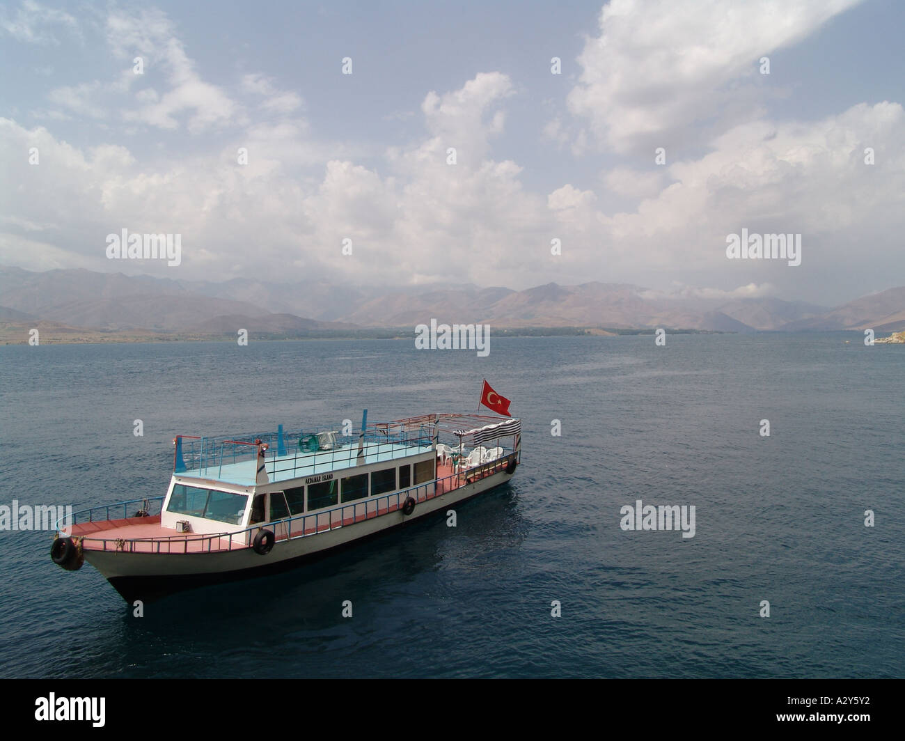 Boat, Lake Van, Turkey August 2005 Stock Photo - Alamy