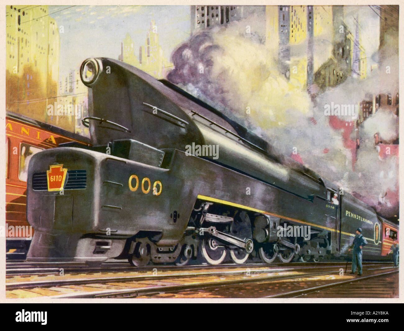 Pennsylvania Railroad Stock Photo