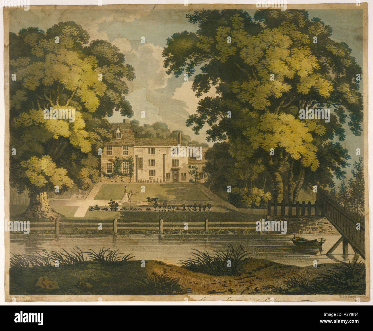 House By A River Stock Photo - Alamy