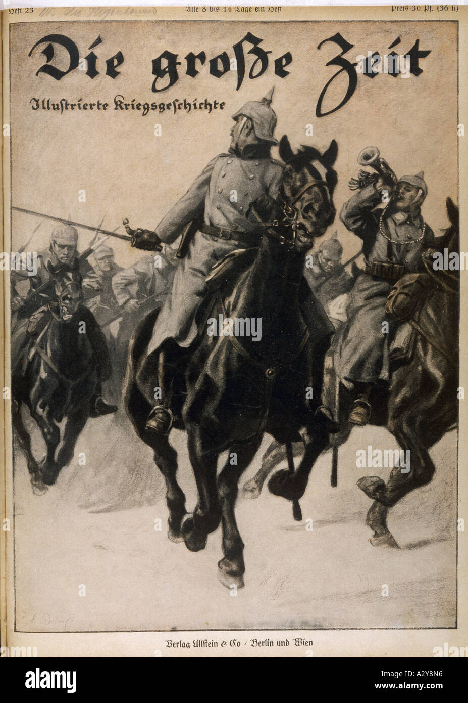 Wwi 1915 German Cavalry Stock Photo