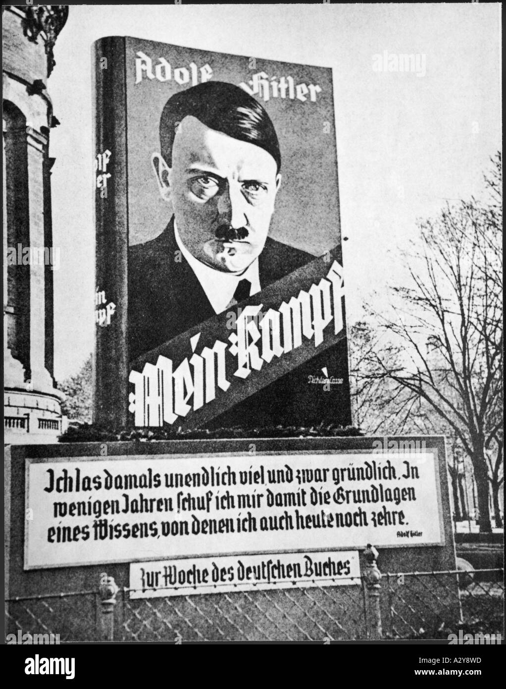 Nazi Prop Mein Kampf Ad Stock Photo