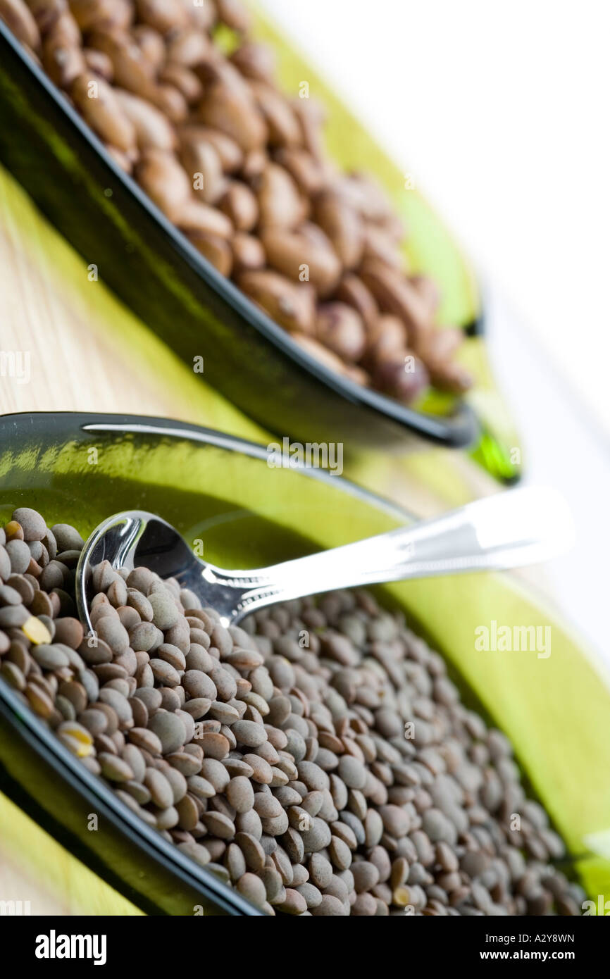 Lentils and beans Stock Photo - Alamy