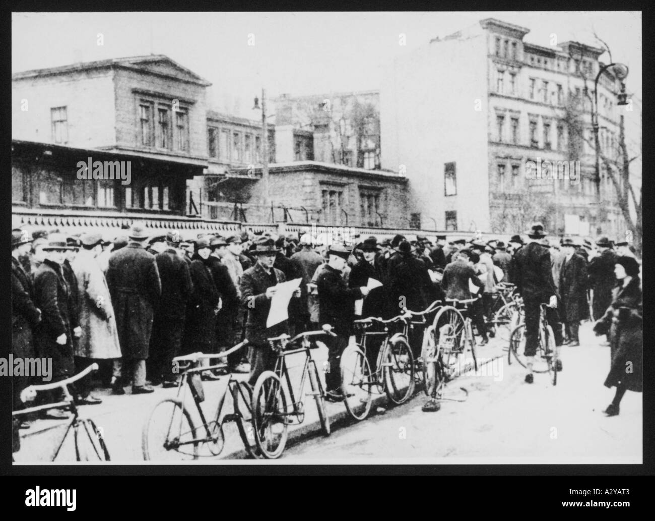 German Dole Queues Stock Photo