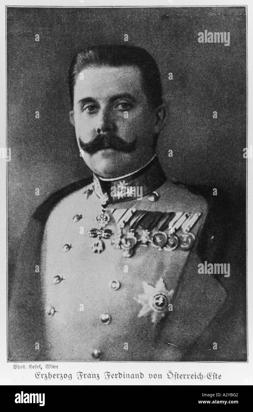 Archduke Franz Ferdinand Uniform Black And White Stock Photos & Images ...