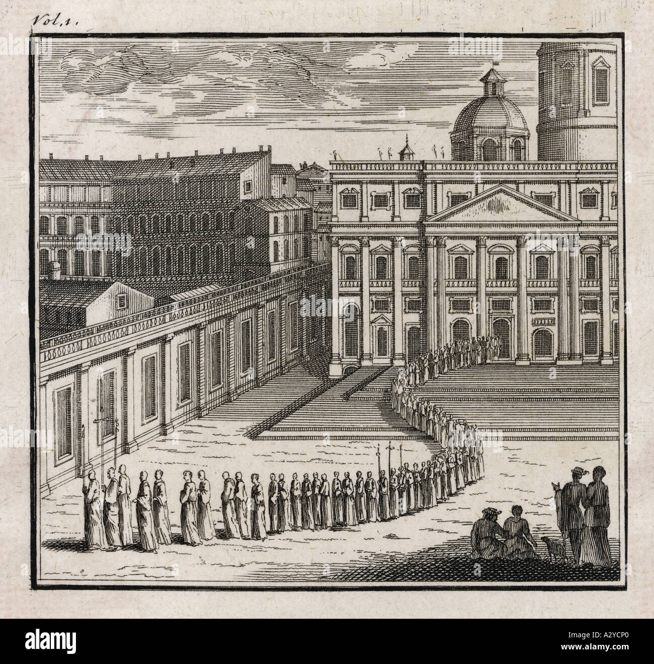 Pilgrims Tour 7 Churches Stock Photo - Alamy