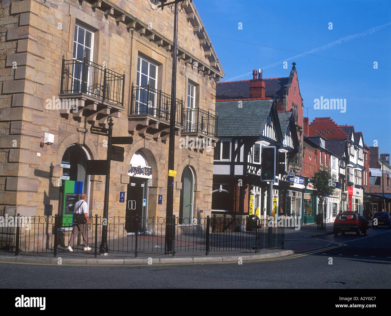 High Street Mold Flintshire North East Wales Stock Photo 3466438 Alamy