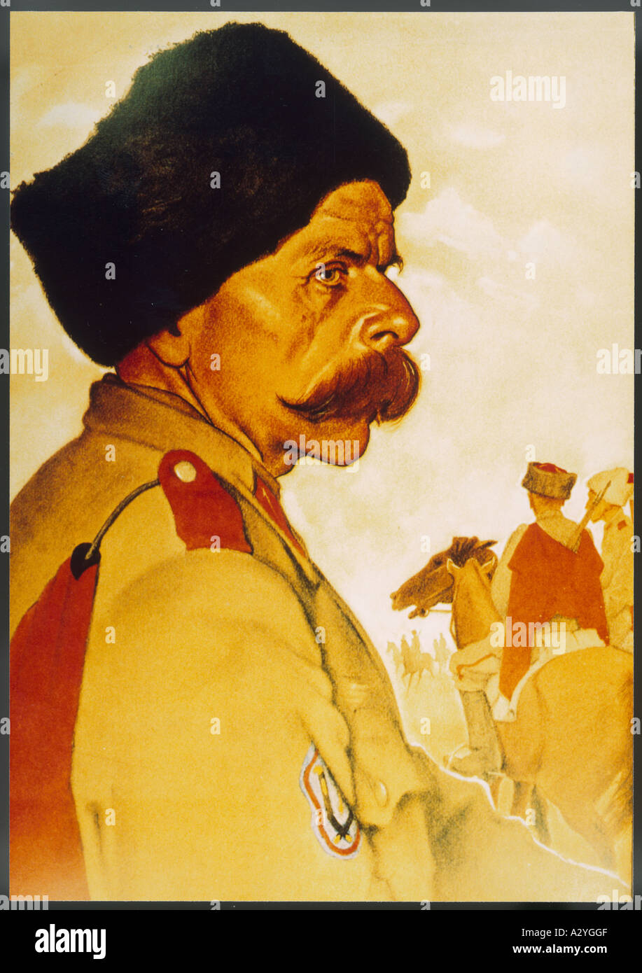 Racial Types Cossack Stock Photo Alamy
