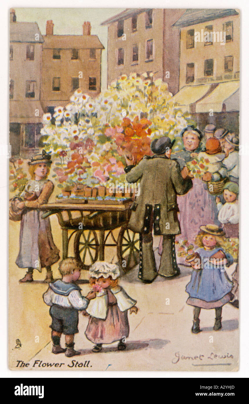 London Flower Stall Stock Photo Alamy