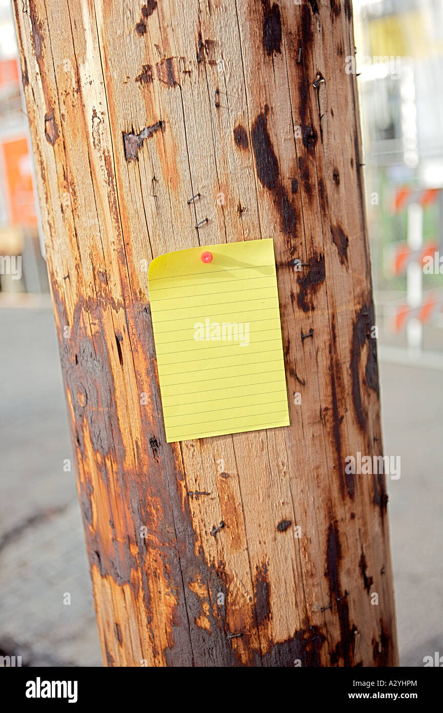 note blank sign post it Stock Photo - Alamy